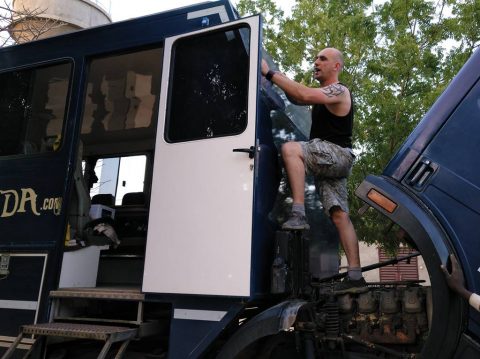 Overland truck for expeditions