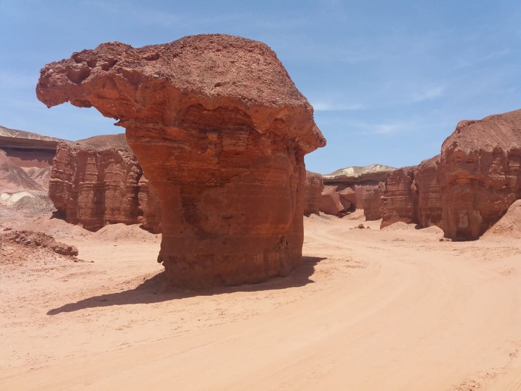 formaciones rocosas de arenisca en el sur de angola