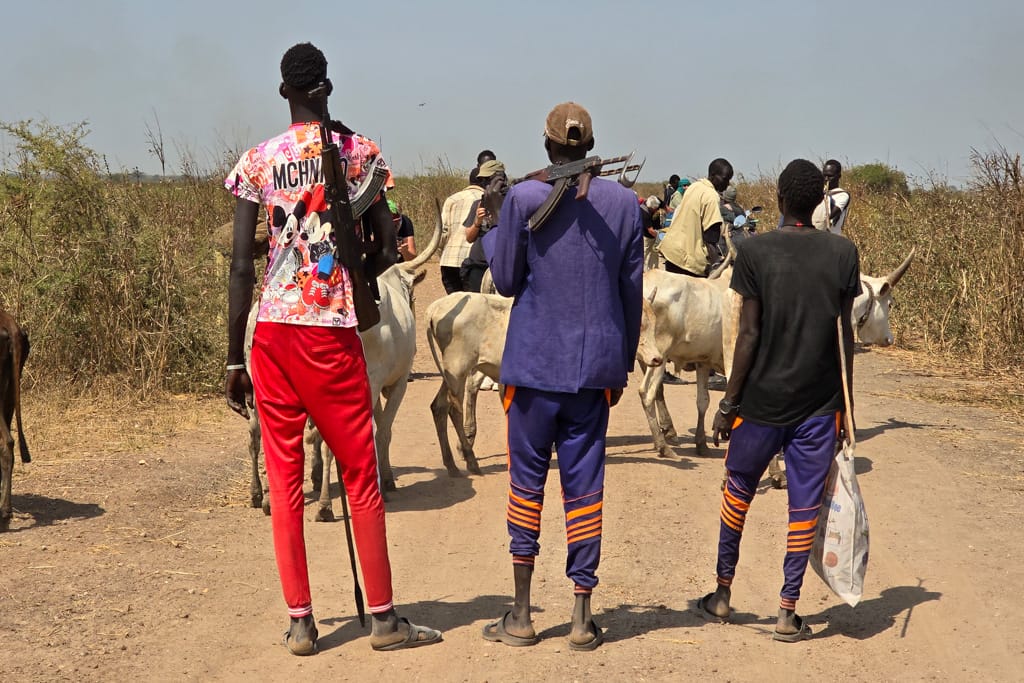 Cattle camp South Sudan